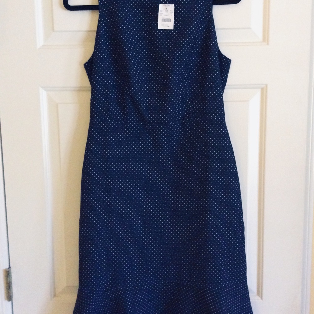 NWT J. Crew Sleeveless Flounce Hem Dress - Picture 2 of 5